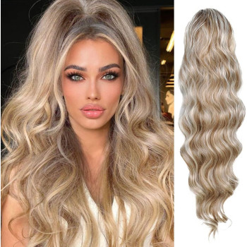 Coada pe scai Blond Suvitat Ondulata